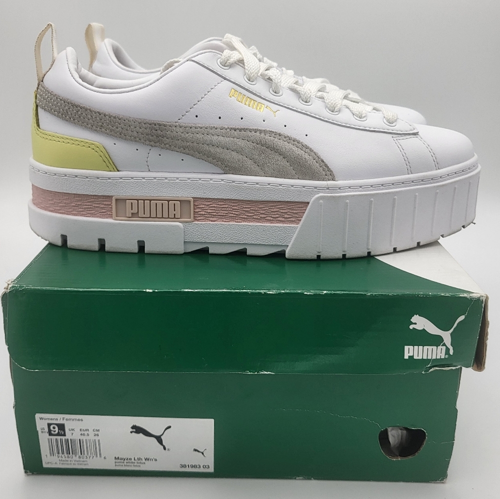 PUMA - Mayze - White-Lotus - Size 9½ - Sneakers